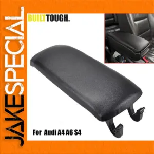 Black Armrest Cover for Audi A4 (B6), S4 (B6), A6 (2000-2006)