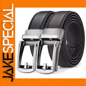 Men's Adjustable Click Belt in Black or Brown