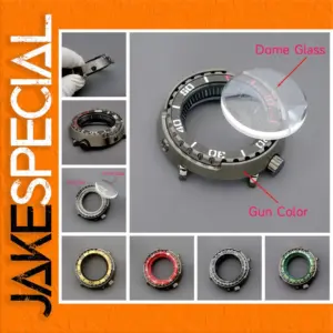 Gunmetal Tunas Canned Watch Case for NH34 NH35 NH36