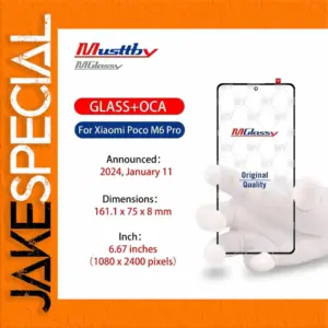 Musttby Front Glass Lens for Xiaomi Phones Pack of 10