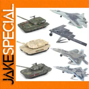 Military Fighter Model Set with Tanks and Jets