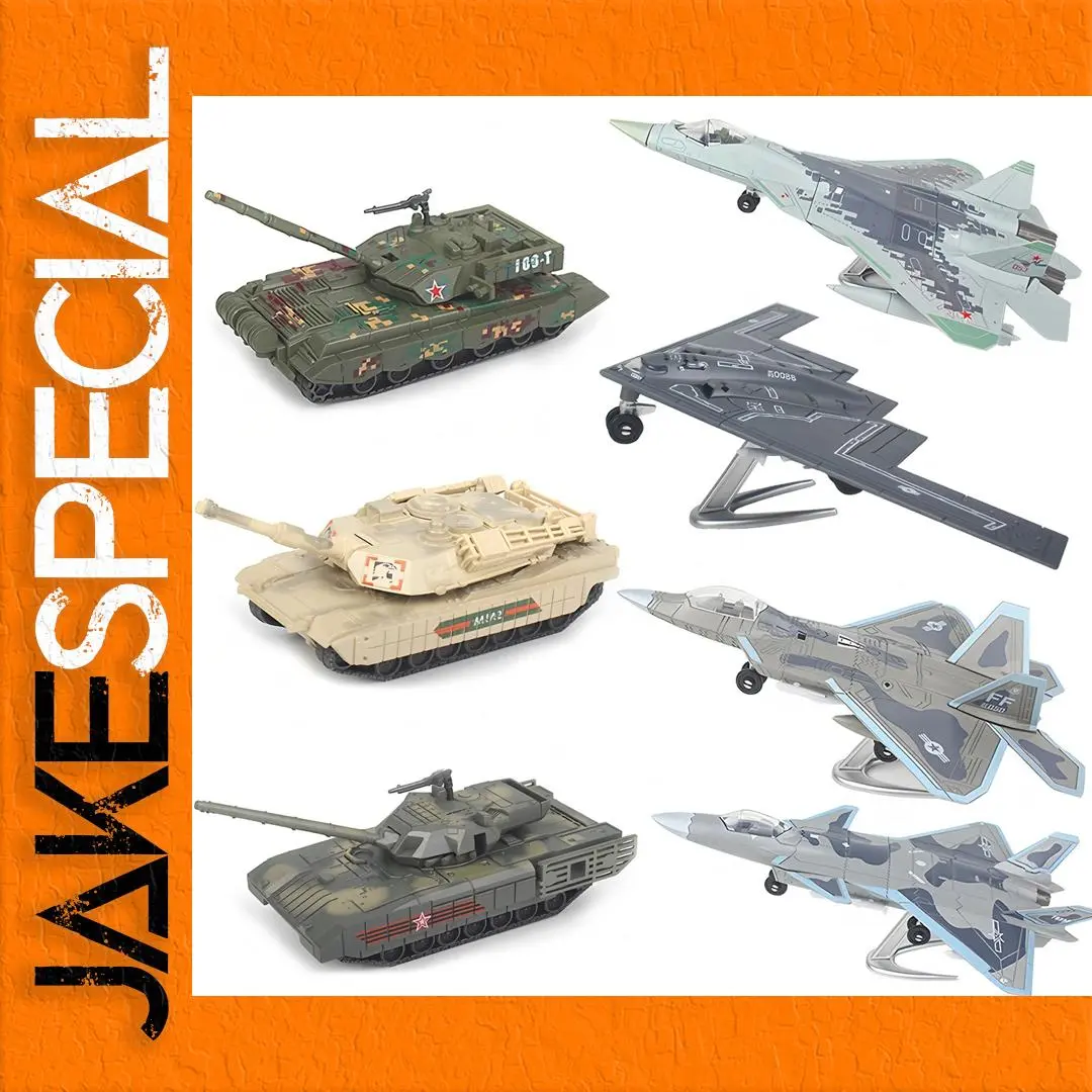 Military Fighter Model Set with Tanks and Jets 1 Military Fighter Model Set with Tanks and Jets