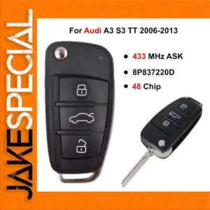 Audi Key Fob for A3, S3, TT Models