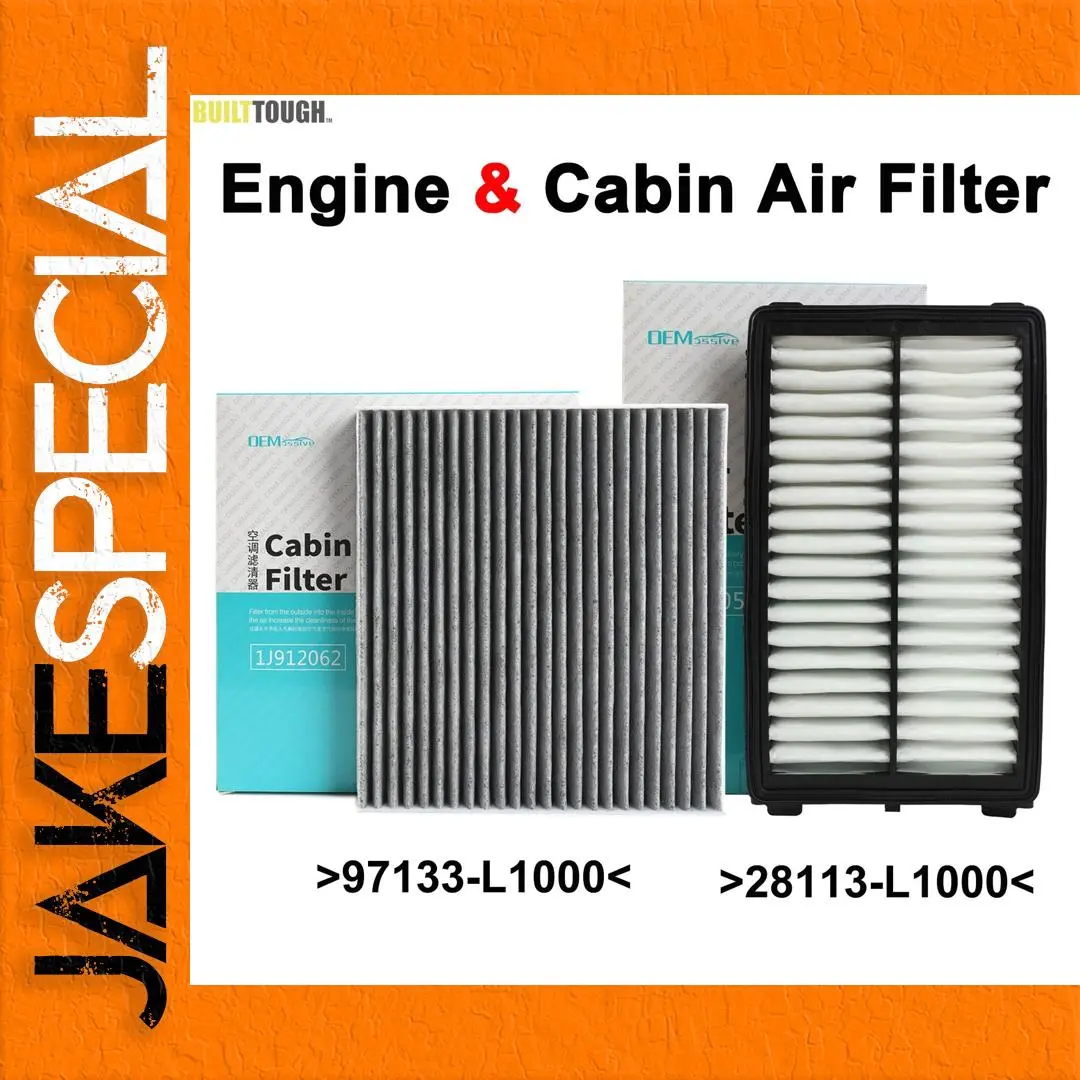 Hyundai Kia Engine and Cabin Air Filter Set 1 Hyundai Kia Engine and Cabin Air Filter Set
