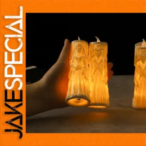 Halloween Bride and Groom LED Candle Set