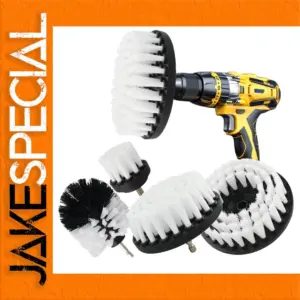 Drill Scrubber Brush Kit with Quick Change Shafts