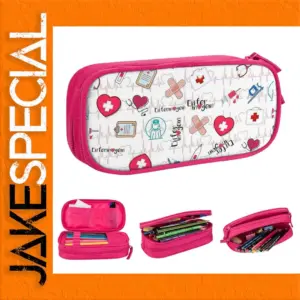 Enfermeg Nurse Pencil Case - Vibrant Pink Design