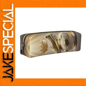 Vibrant Soccer Pencil Case for Stationery