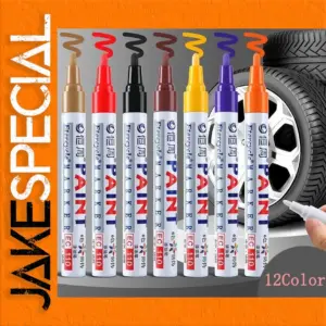 12-Color Permanent Marker Set for Creativity