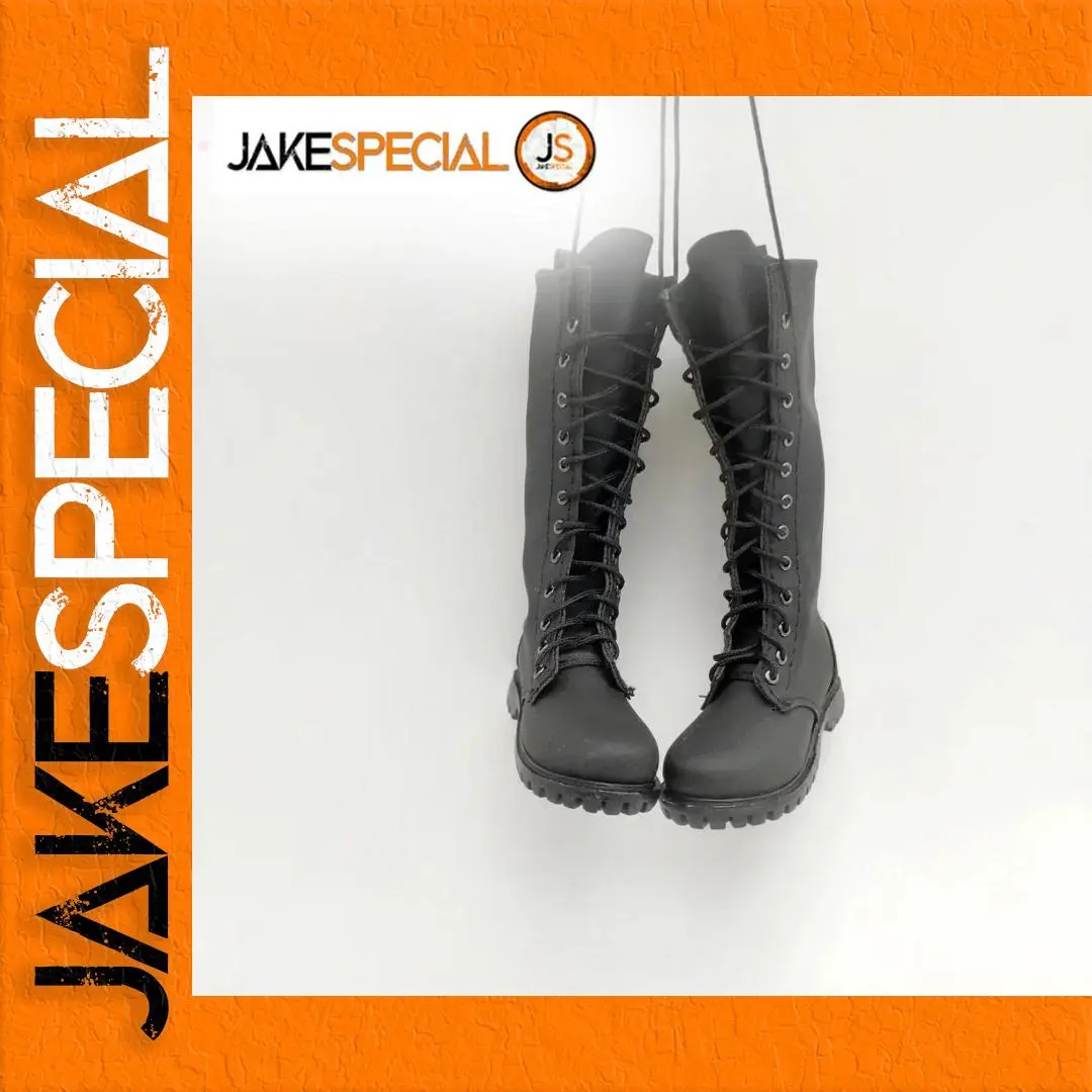 Matte Leather Long Boots for 1/6 Action Figures 1 Matte Leather Long Boots for 1/6 Action Figures