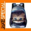Cute Cat Pattern Waterproof Backpack