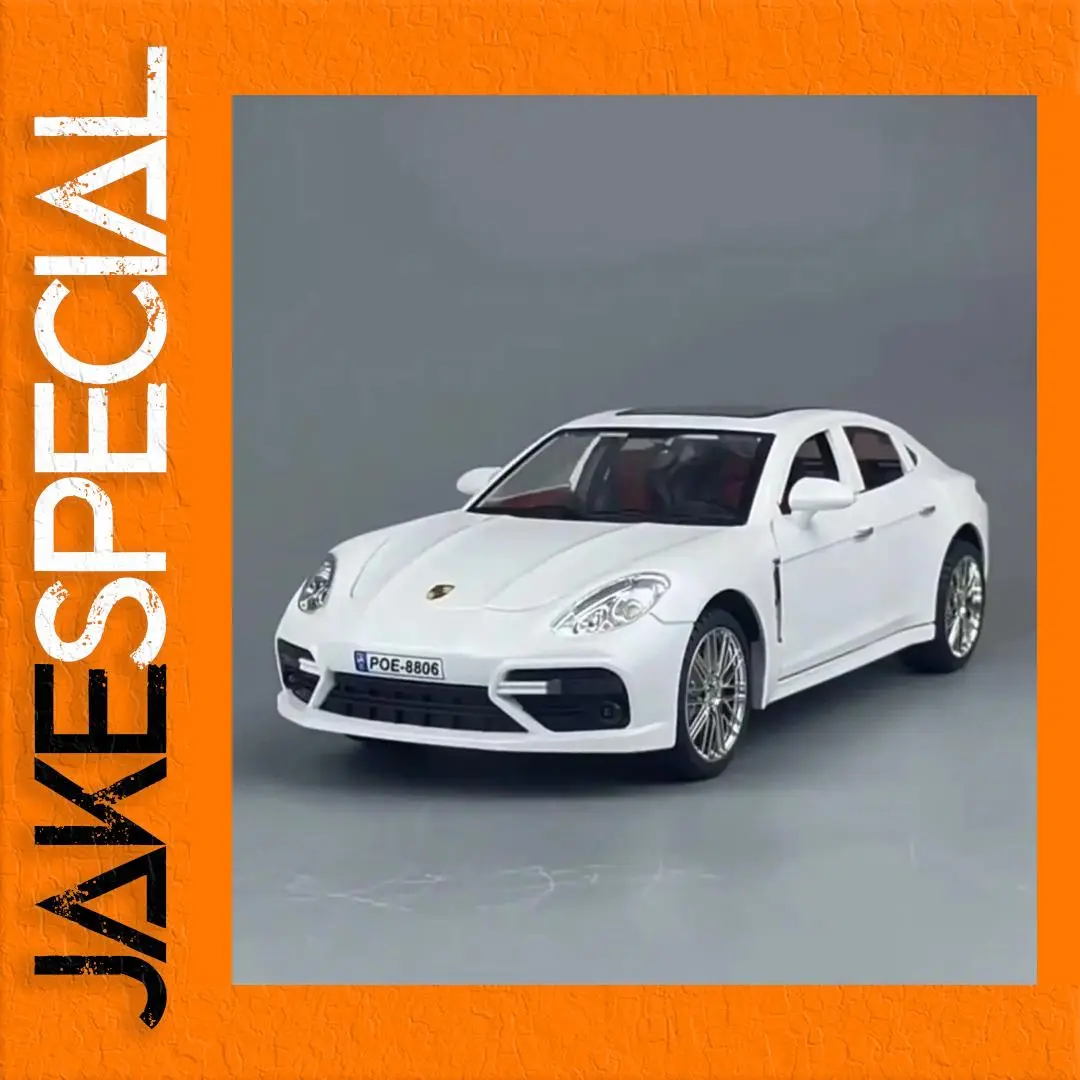 1/18 Scale Porsche Diecast Model in White 1 1/18 Scale Porsche Diecast Model in White