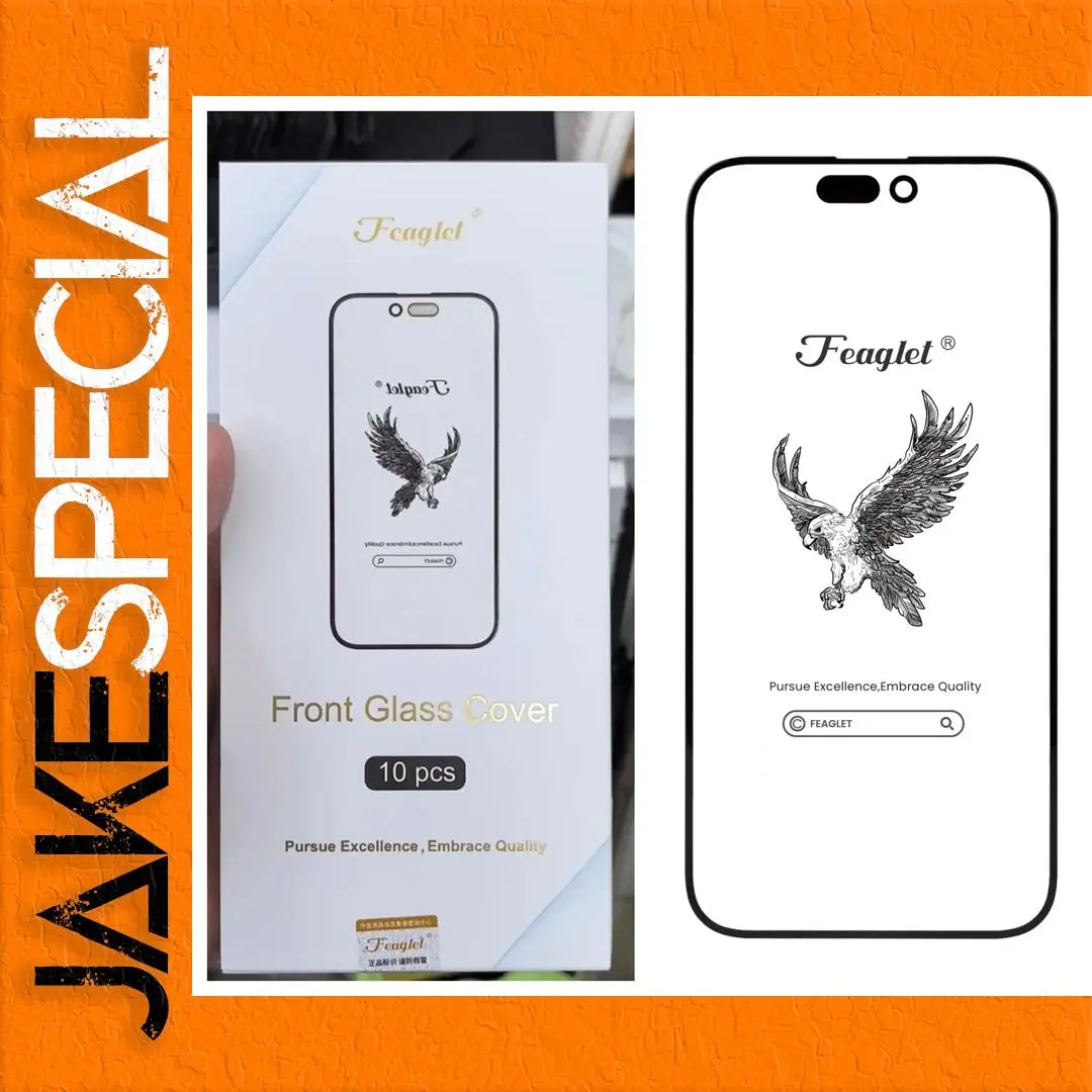 Feaglet 1:1 Outer Glass for iPhone Models, 10 Pack 1 Feaglet 1:1 Outer Glass for iPhone Models, 10 Pack