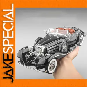 1:18 Scale Diecast Vintage Car Model with Lights