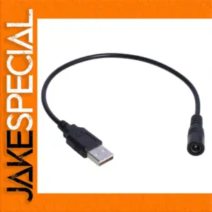 30cm USB to DC 5.5x2.1mm Power Cable