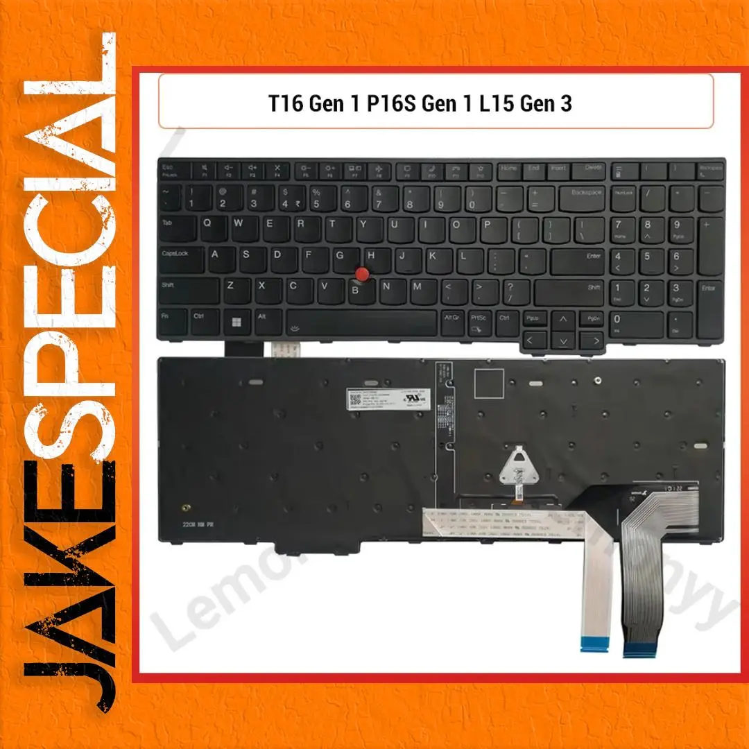 Lenovo ThinkPad US/UK Keyboard for T16, P16S, L15 1 Lenovo ThinkPad US/UK Keyboard for T16, P16S, L15