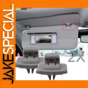 2X Sun Visor Clips for Peugeot, Citroën, Toyota