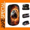 Burning Soccer Ball Pencil Case for Enthusiasts
