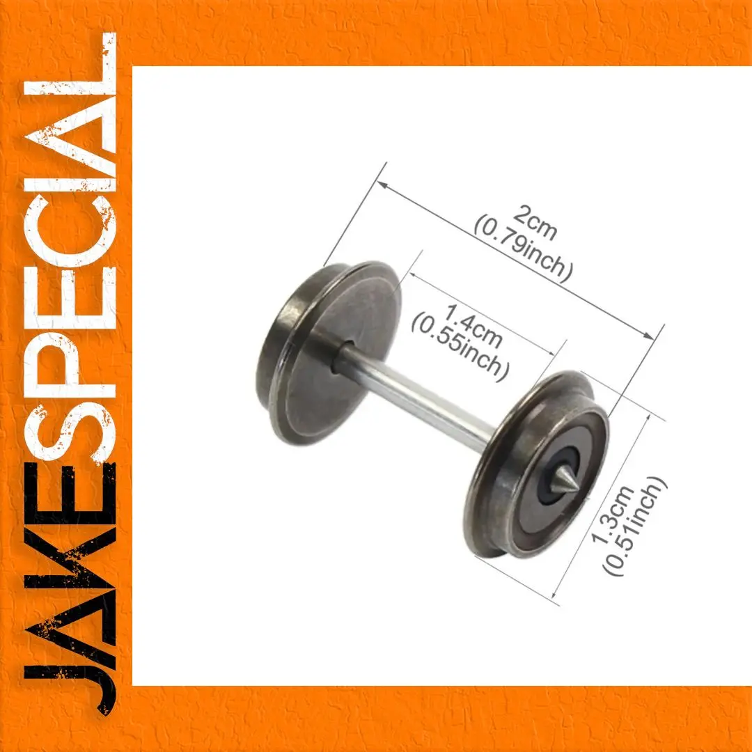 HO Scale Model Train Wheels Set of Two 1 HO Scale Model Train Wheels Set of Two