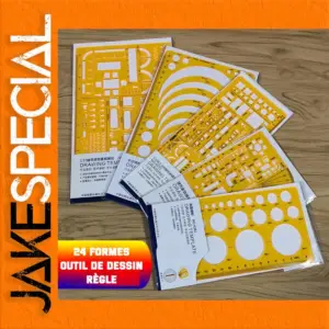 Durable Circular Oval Ruler for Drafting