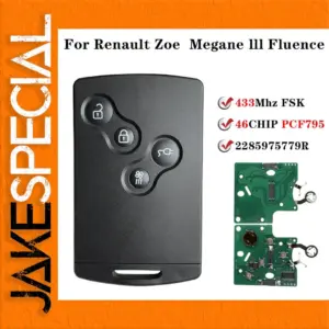 Keyless Smart Card for 2009-2015 Renault Models