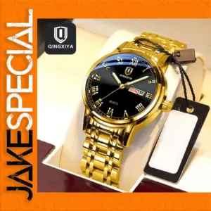 Fashion Quartz Watch for Men with Black Dial