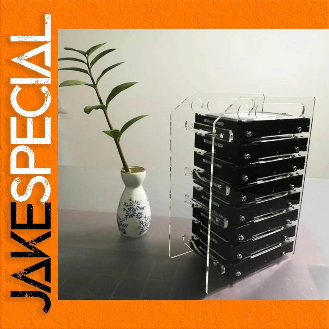 3.5-Inch DIY Acrylic Hard Disk Bracket 1 3.5-Inch DIY Acrylic Hard Disk Bracket