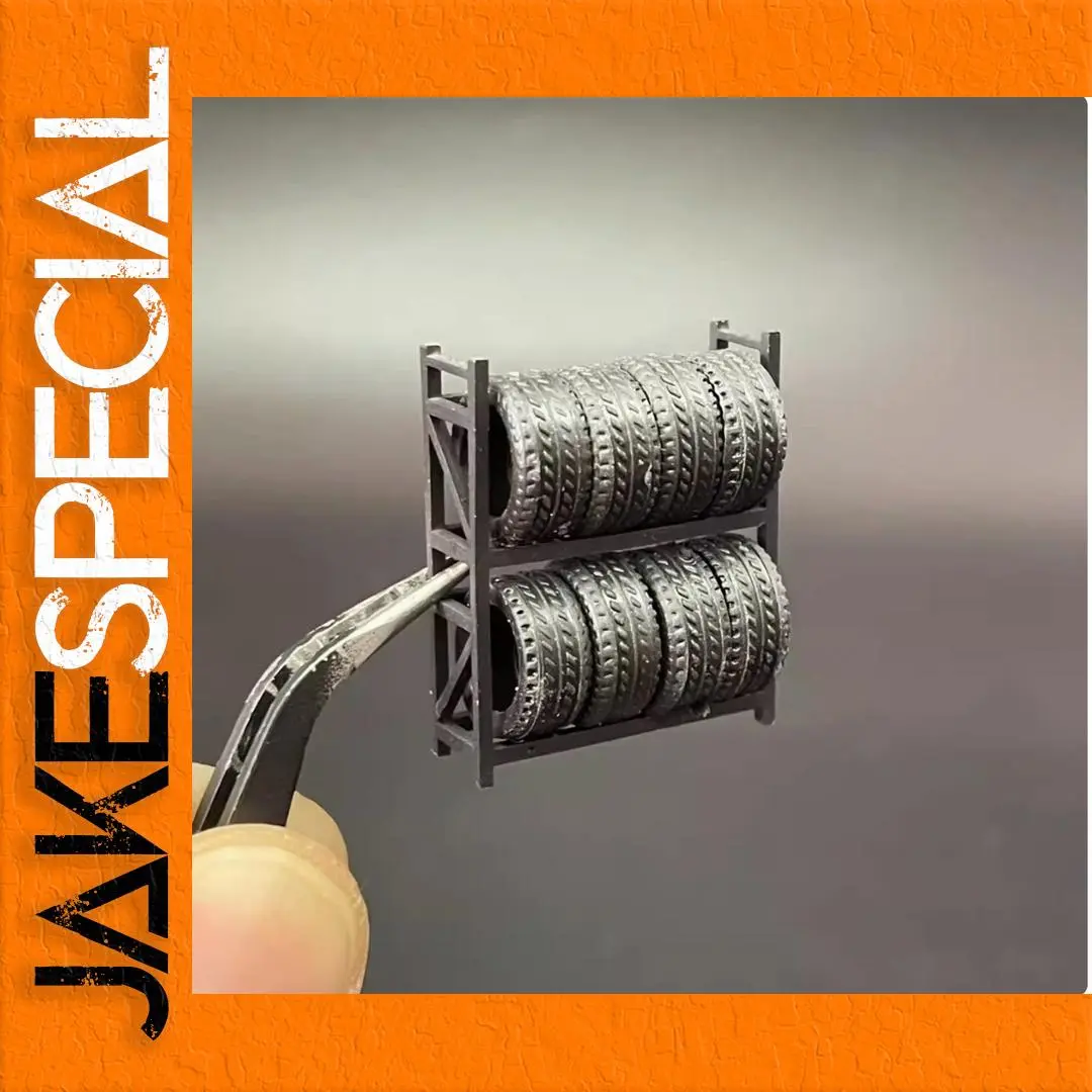 1/64 Scale Miniature Tire Rack Model 1 1/64 Scale Miniature Tire Rack Model