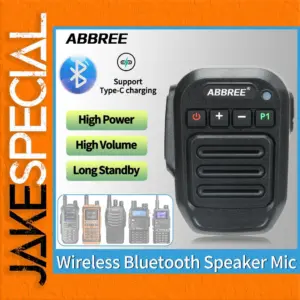 ABBREE Wireless Bluetooth Speaker Microphone