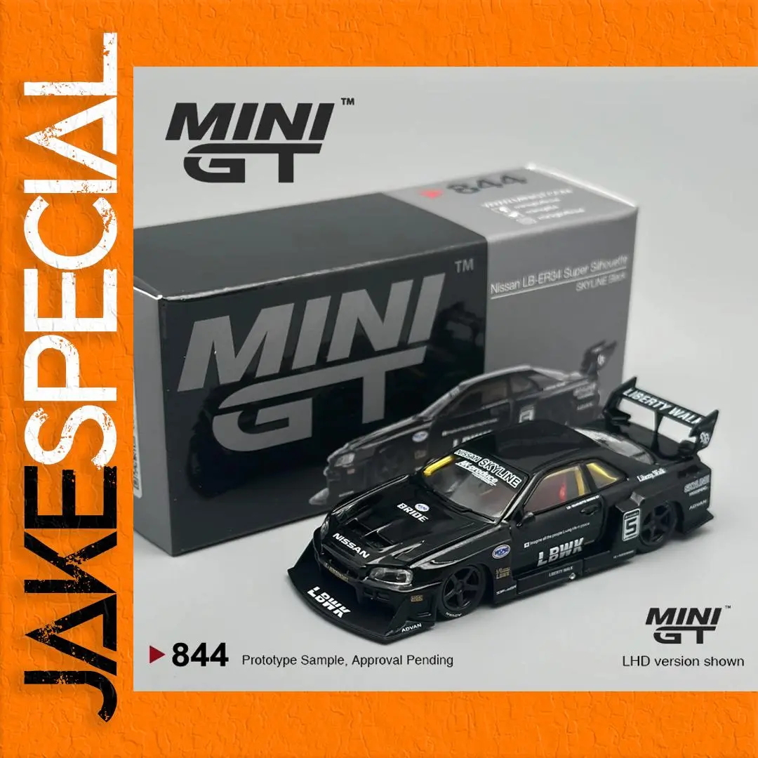 Nissan LB-ER34 Super Silhouette Diecast Model 1 Nissan LB-ER34 Super Silhouette Diecast Model