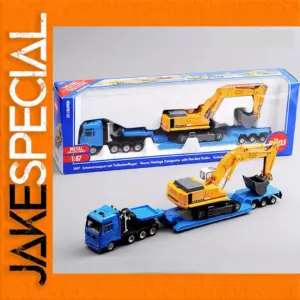 1:87 Scale Alloy Flatbed Transport Vehicle Model