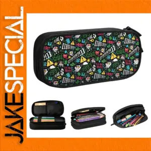 Deltarune Leather Pencil Case for Organizing