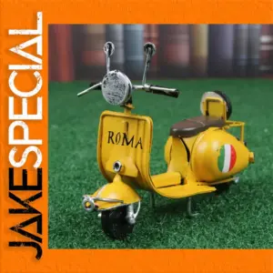 Vespa Motorcycle 1:18 Scale Model in Yellow