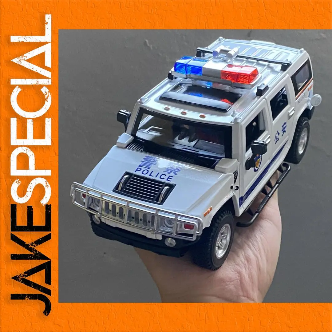 Police Hummer H2 1:24 Diecast Model Car 1 Police Hummer H2 1:24 Diecast Model Car