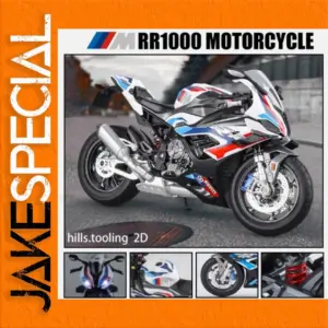BMW RR1000 1:9 Scale Diecast Model Motorcycle
