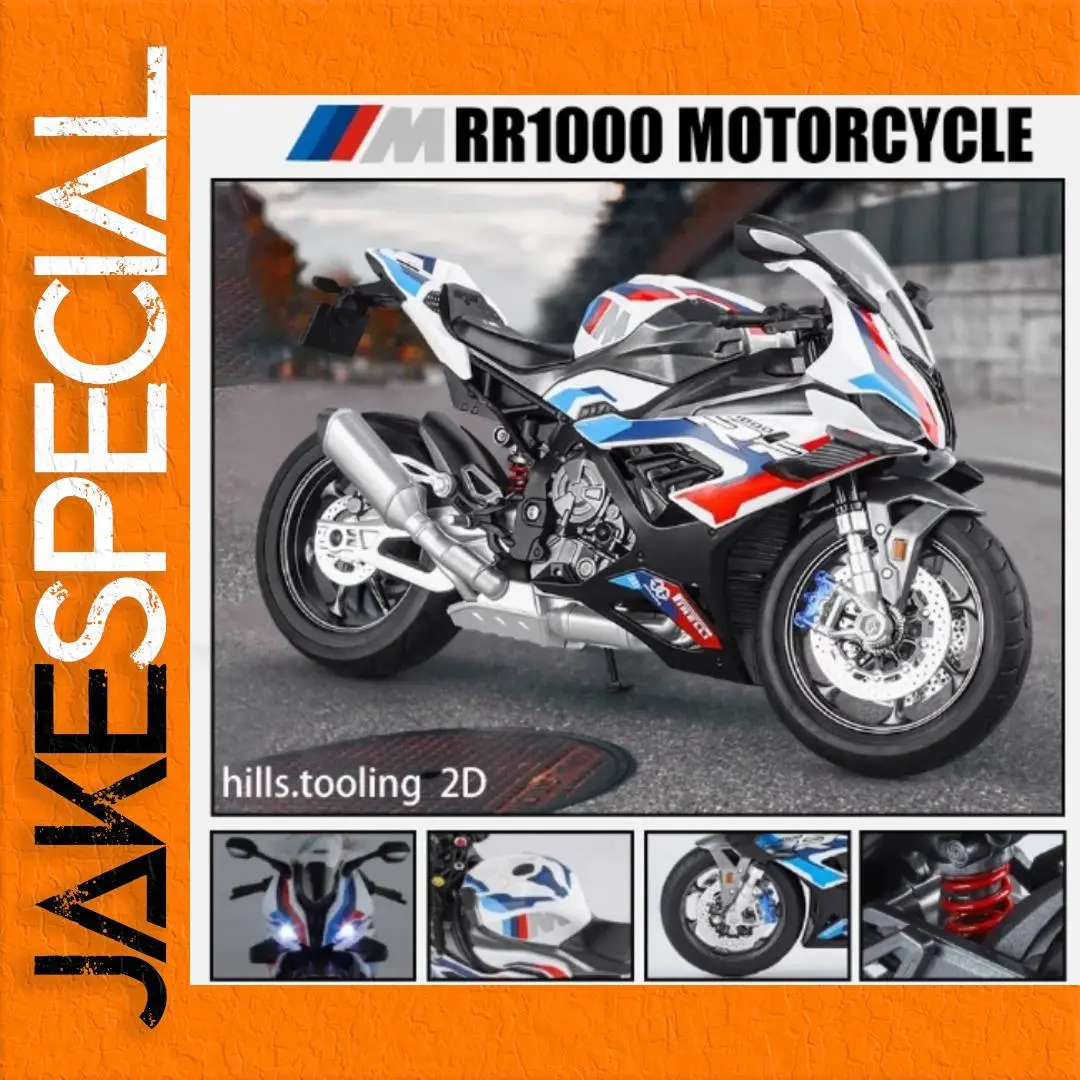 BMW RR1000 1:9 Scale Diecast Model Motorcycle 1 BMW RR1000 1:9 Scale Diecast Model Motorcycle