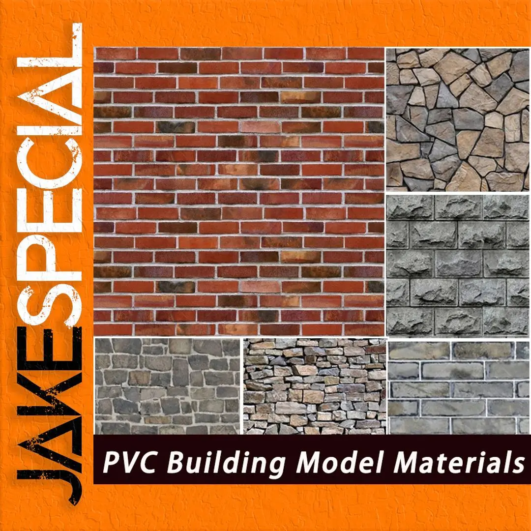 PVC Building Wall Panel for Diorama Projects 1 PVC Building Wall Panel for Diorama Projects