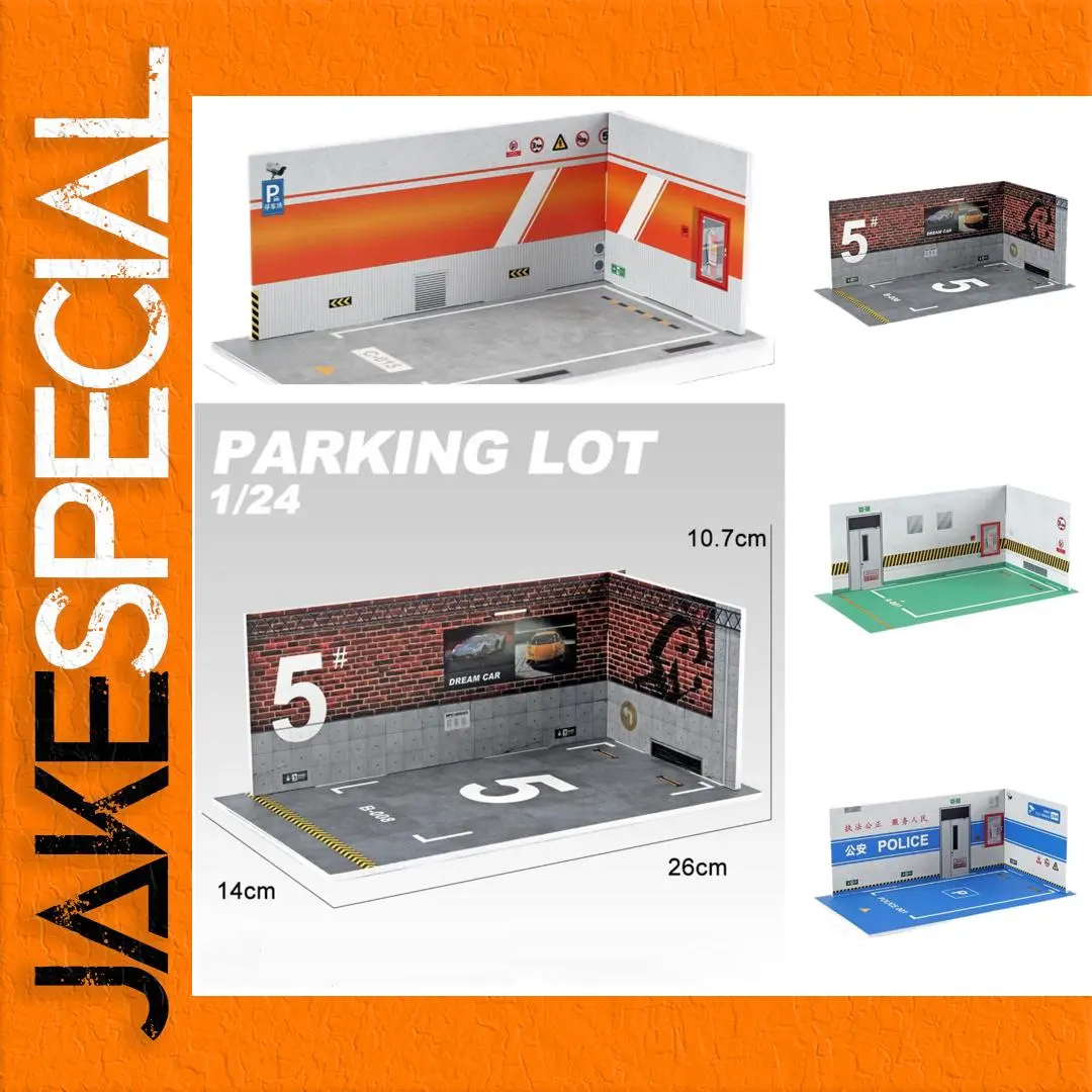 1/24 Scale Assembled PVC Parking Lot Model 1 1/24 Scale Assembled PVC Parking Lot Model