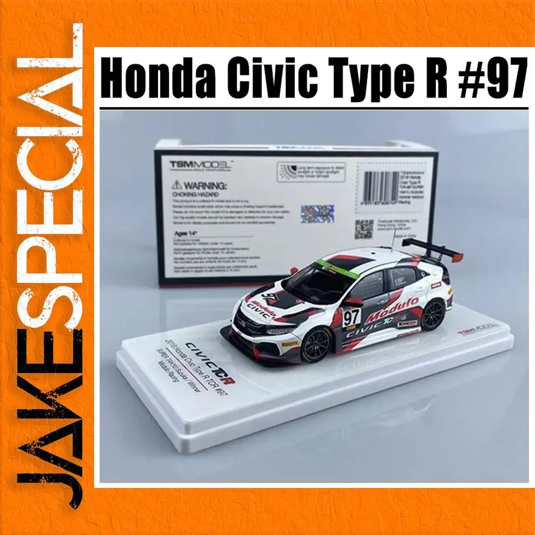 Honda Civic Type R #97 Diecast Model 1/43 Scale 1 Honda Civic Type R #97 Diecast Model 1/43 Scale