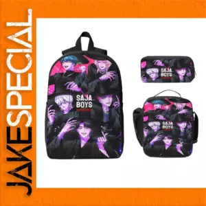 K-pop Demon Hunters Saja Boys School Bag Set