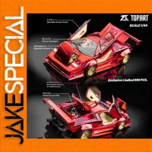 1:64 Scale Die-Cast Red Miniature Car Model