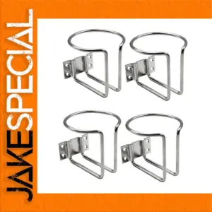 4Pcs Stainless Steel Car Cup Holder Set