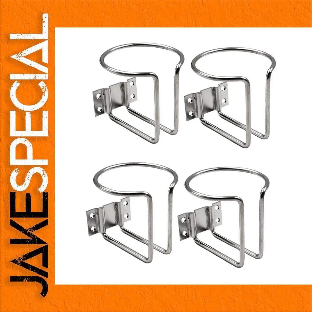 4Pcs Stainless Steel Car Cup Holder Set 1 4Pcs Stainless Steel Car Cup Holder Set