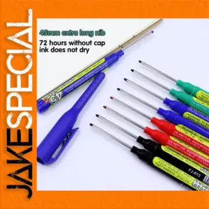 8Pcs Waterproof Long Head Nib Marker Set