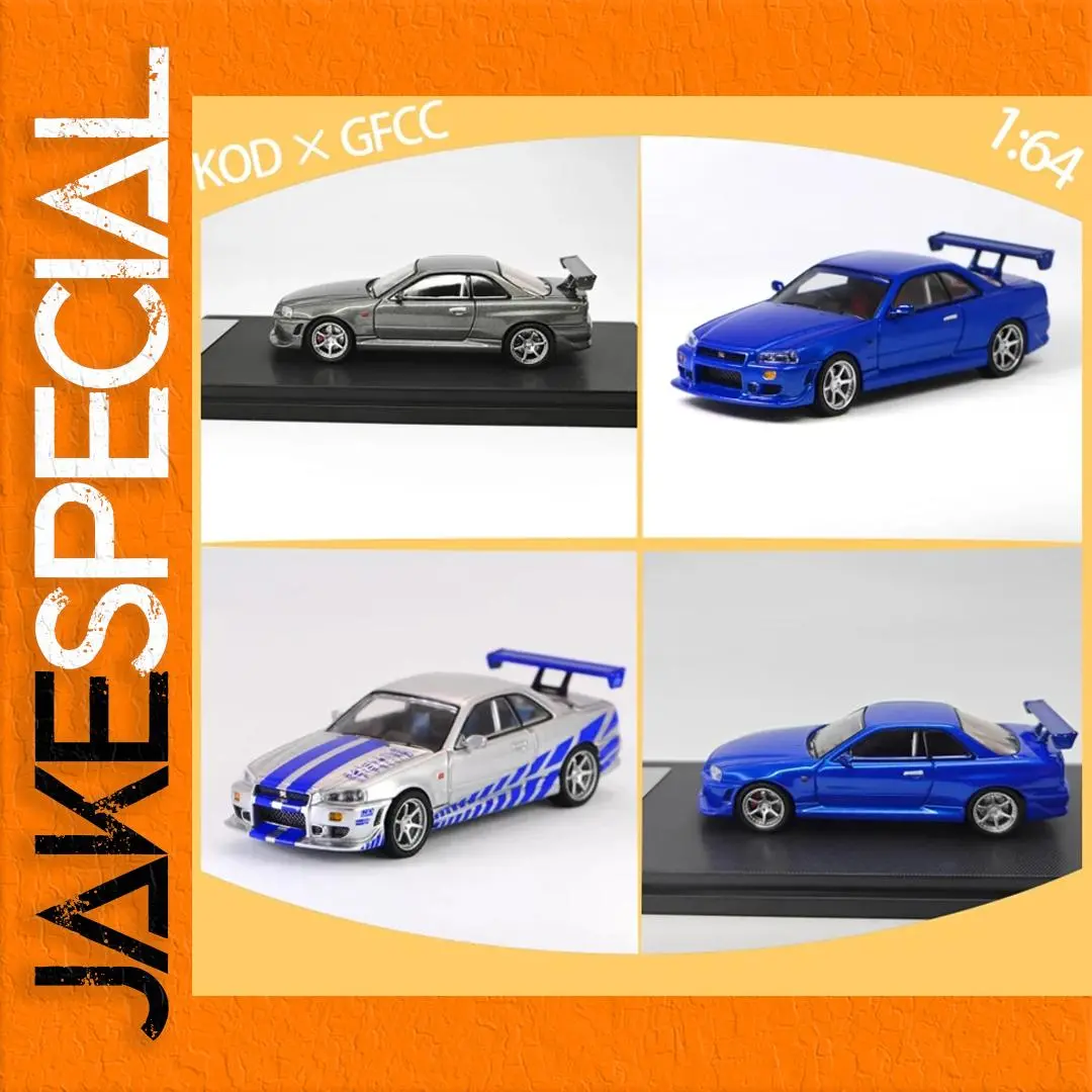 KOD GFCC 1/64 Scale Skyline GT-R R34 Model 1 KOD GFCC 1/64 Scale Skyline GT-R R34 Model