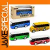 Vibrant Diecast Bus Model Collection Set of Four