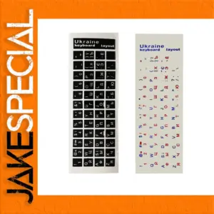 Ukrainian Language Keyboard Sticker Set of 3