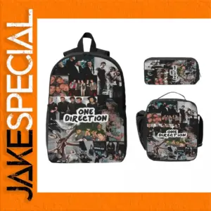 One Direction Backpack Set with Lunch Box and Case