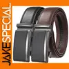 Luxury Men's Leather Belt in Black and Brown