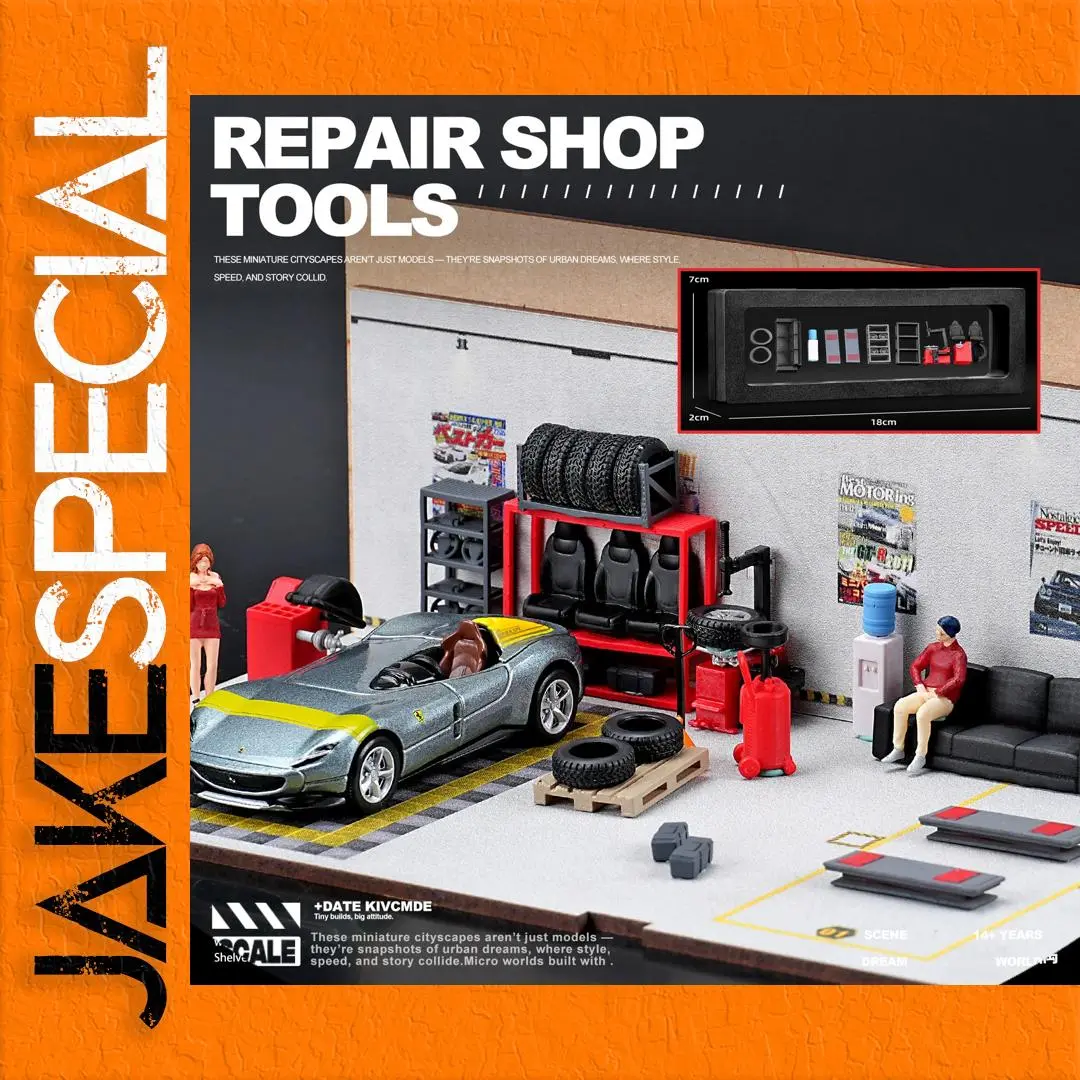 1/64 Scale Detailed Repair Shop Model 1 1/64 Scale Detailed Repair Shop Model
